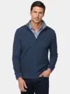 ROBERT GRAHAM ROBERT GRAHAM GAVINO 1/4 ZIP SWEATER