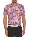 Robert Graham Geneva Performance Golf Polo In Berry
