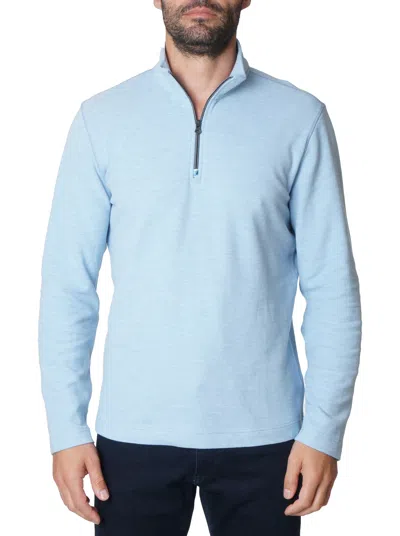 Robert Graham Germano Long Sleeve Knit Top In Light Blue