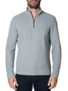 Robert Graham Germano Long Sleeve Knit Top In Light Grey