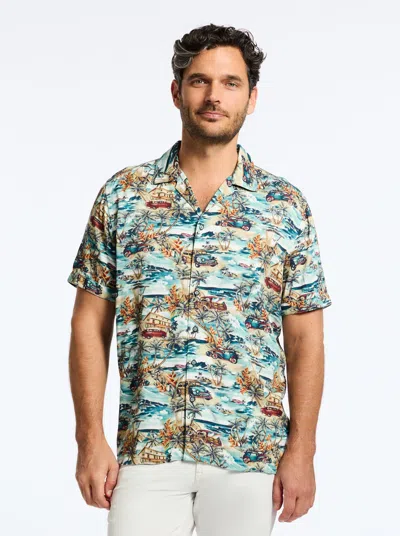 Robert Graham Getaway Short Sleeve Button Down Shirt In Multi