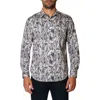 Robert Graham Gibbs Woven Button-up Shirt In Black