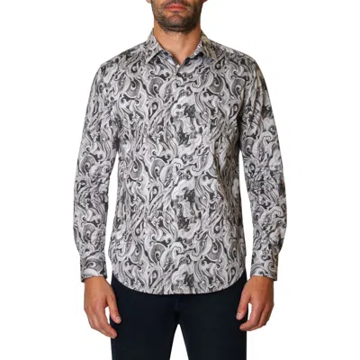 Robert Graham Gibbs Woven Button-up Shirt In Black