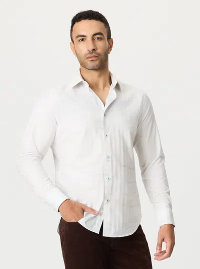 Robert Graham Glenmore Long Sleeve Button Down Shirt In White