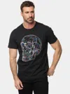 Shop Robert Graham Glowing Skull Short Sleeve T-shirt In Black