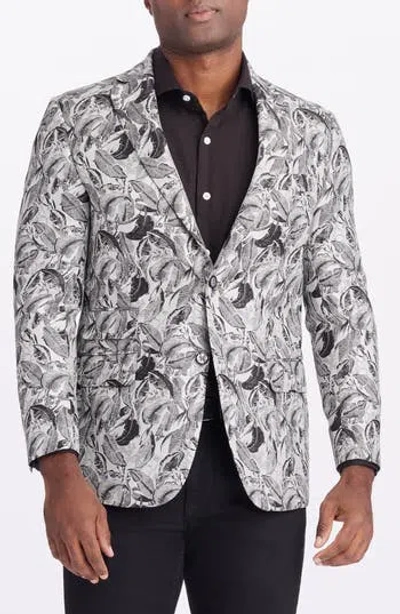 Robert Graham Goldkey Woven Blazer In Silver