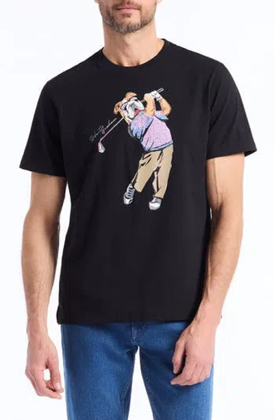 Robert Graham Golfin Graham Graphic T-shirt In Burgundy