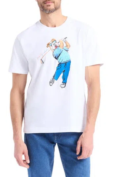 Robert Graham Golfin Graham Graphic T-shirt In Gray