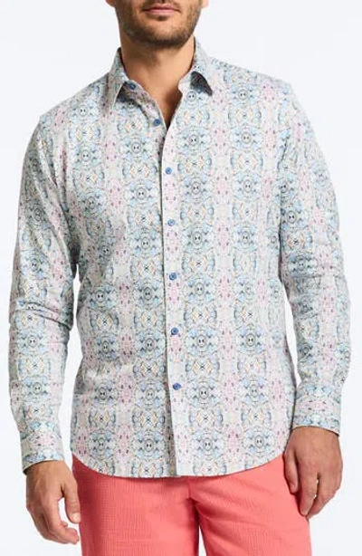 Robert Graham Gomera Tapestry Print Stretch Cotton Button-up Shirt In Multi