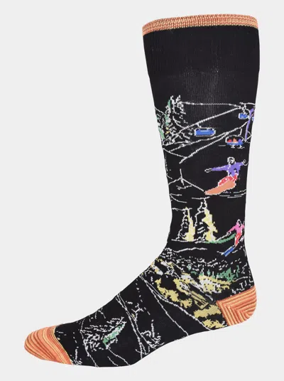 Robert Graham Gondola Sock In Black