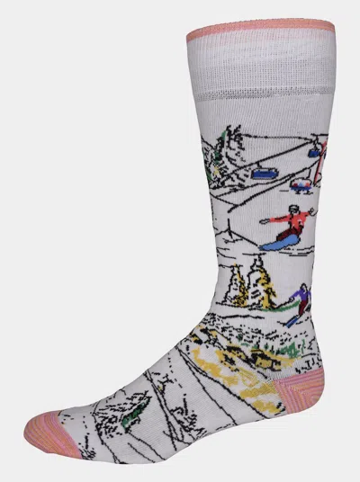 Robert Graham Gondola Sock In White
