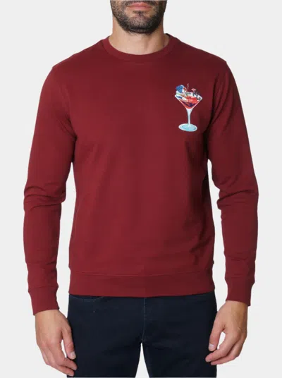 Robert Graham Graham Tini Long Sleeve Knit Top In Burgundy