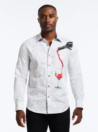 Robert Graham Grenashe Long Sleeve Button Down Shirt In White