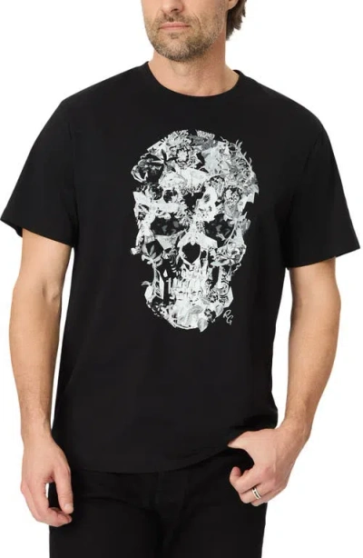 Robert Graham Hallow Bones Graphic T-shirt In Black