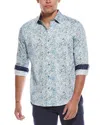 Robert Graham Hamilton Classic Fit Woven Shirt In Blue