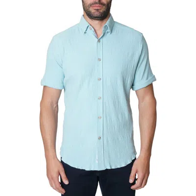 ROBERT GRAHAM ROBERT GRAHAM HAMMOND SHORT SLEEVE KNIT BUTTON-UP SHIRT