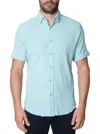 Robert Graham Hammond Short Sleeve Shirt In Light Blue