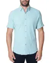 Robert Graham Hammond Short Sleeve Shirt In Light Blue