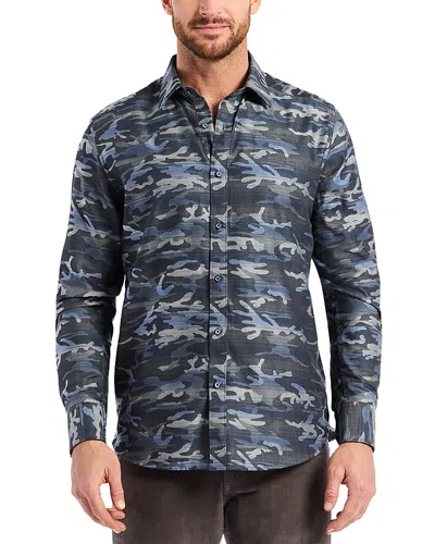 Robert Graham Harrington Long Sleeve Button Down Shirt In Black