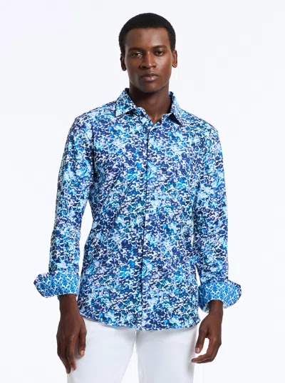 Robert Graham Harrison Long Sleeve Button Down Shirt In Blue