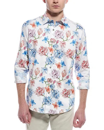 Robert Graham Harroway Classic Fit Shirt In White