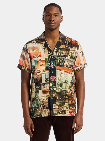 Robert Graham Harrys Place Short Sleeve Button Down Shirt In Multi