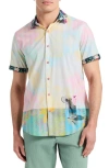 Robert Graham Haze Short Sleeve Button Down Shirt In Multi