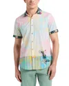 Robert Graham Haze Short Sleeve Button Down Shirt In Multi