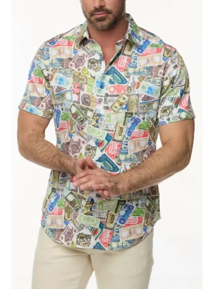 ROBERT GRAHAM HEIST SHORT SLEEVE WOVEN BUTTON DOWN SHIRT IN MULTI