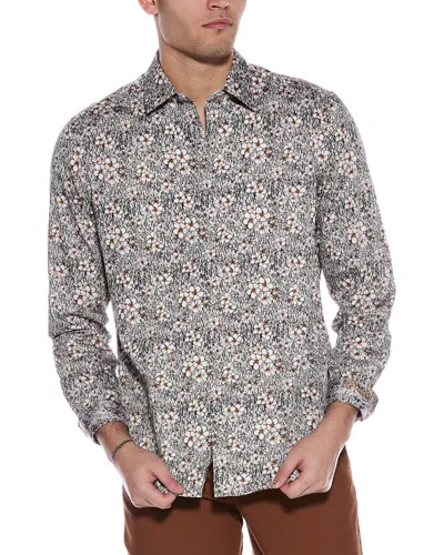 Robert Graham Herman Classic Fit Woven Shirt In White