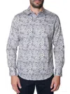 Robert Graham Herman Long Sleeve Button Down Shirt In Gray