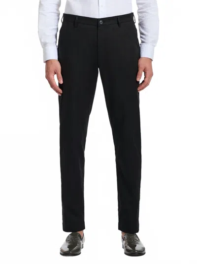 Robert Graham Highland Jacquard Perfect Fit Dress Pants In Black