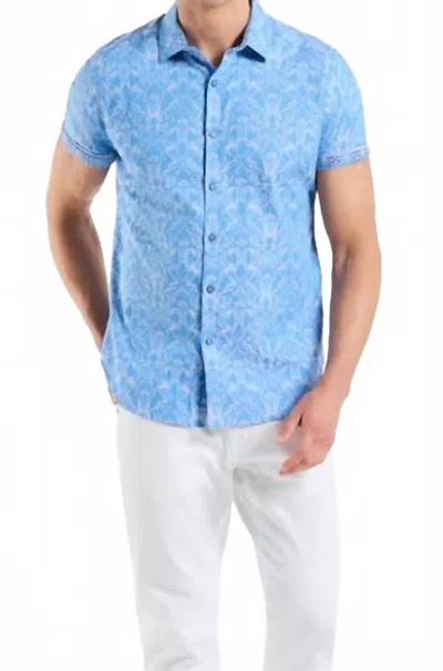 Robert Graham Highland Jacquard Shirt In Light Blue In Multi