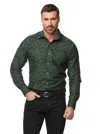 Robert Graham Highland Long Sleeve Button Down Shirt In Dark Green