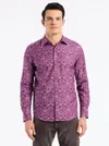 Robert Graham Highland Stretch Cotton Button-up Shirt In Purple