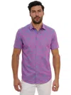 Robert Graham Men's Highland Abstract Stretch-cotton Shirt In Magenta
