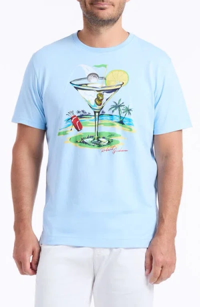 Robert Graham Hole In Fun Graphic T-shirt In Blue
