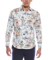 Robert Graham Holland Classic Fit Woven Shirt In White