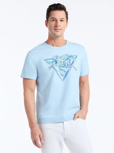 Robert Graham Horsepower Short Sleeve T-shirt In Blue