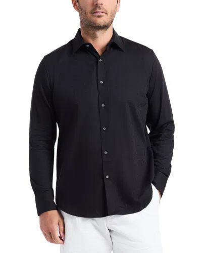 Robert Graham Hudson Long Sleeve Woven Shirt In Black