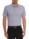 Robert Graham Hyde Micro Dot Stretch Polo In Grey