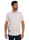 Robert Graham Men's Ice & Dice Printed Button-front Shirt In White