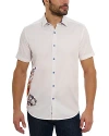 Robert Graham Men's Ice & Dice Printed Button-front Shirt In White