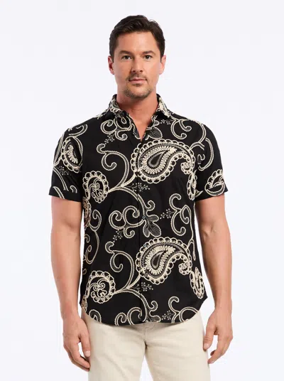 Robert Graham Imbriglio Short Sleeve Button Down Shirt