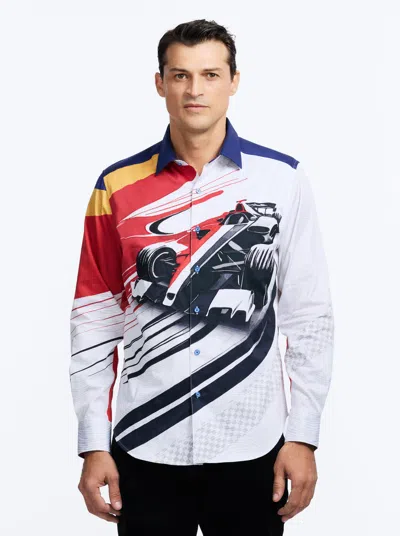 Robert Graham In The Lead Long Sleeve Button Down Shirt In Multi