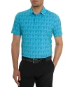 Robert Graham Iron Skull Performance Polo In Mint
