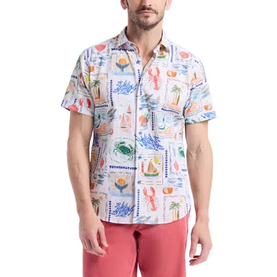 Robert Graham Isla Vista Short Sleeve Seersucker Button-up Shirt In Multi