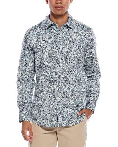 Robert Graham Jarvis Classic Fit Woven Shirt In Gray