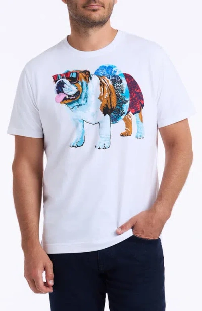 Robert Graham Jockey Club Graphic T-shirt In White