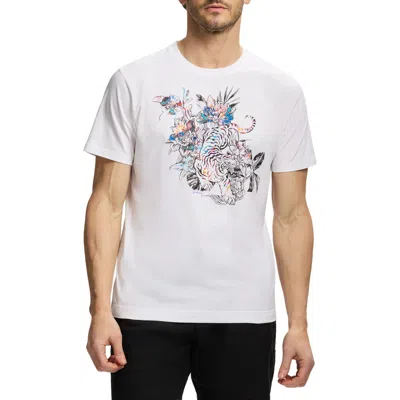 Robert Graham Jungle Tiger Knit Graphic T-shirt In Multi
